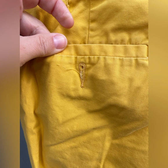 G1 Basic Goods Iconic Chino Paper Twill Mustard cotton pants, size 2 - Picture 6 of 13